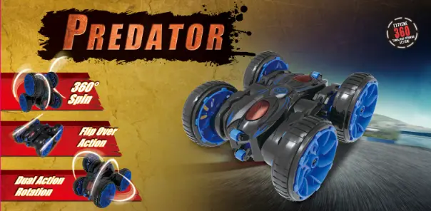 Rodeo Drive Toys RD19H008 Predator Blue Red Stunt RC Toy - predator