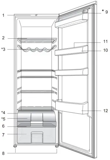 Cylinda K62752H Refrigerator for Optimal Storage - refrigerator