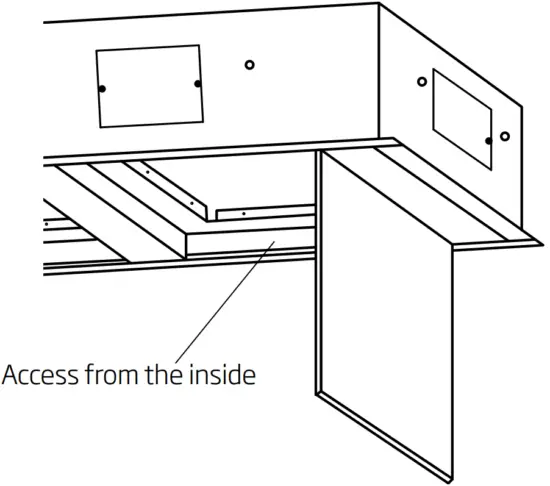 schweigen SCC1200 S Rangehood - Access from the inside