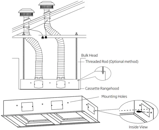 schweigen SCC1200 S Rangehood - Bulkhead Installation