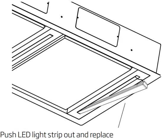 schweigen SCC1200 S Rangehood - LED light strip out and replace