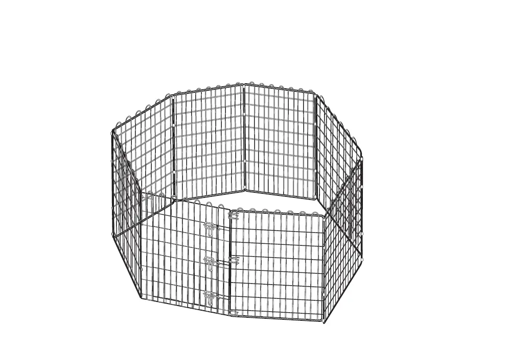 Amazon Basics B075898nln Foldable Metal Pet Exercise And Playpen With Door Instruction Manual