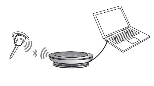 Jabra PHS002W Speak 510 Mid-Range Portable USB and Bluetooth Speakerphone - Connect to Bluetooth headset