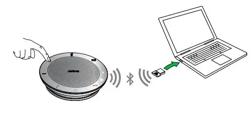 Jabra PHS002W Speak 510 Mid-Range Portable USB and Bluetooth Speakerphone - Connect to Jabra Link 370