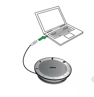 Jabra PHS002W Speak 510 Mid-Range Portable USB and Bluetooth Speakerphone - Connecting