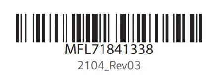 LG DSN9YG WiFi Sound Bar - bar code