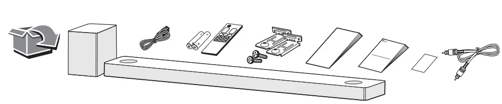 LG DSN9YG WiFi Sound Bar - parts