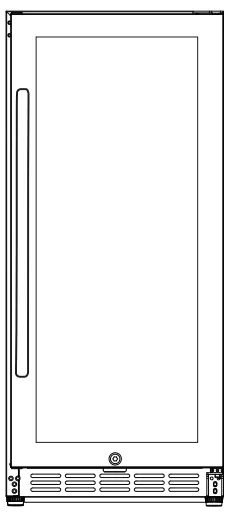 Renaissance REFR5 Undercounter Slim Glass Door-fig1