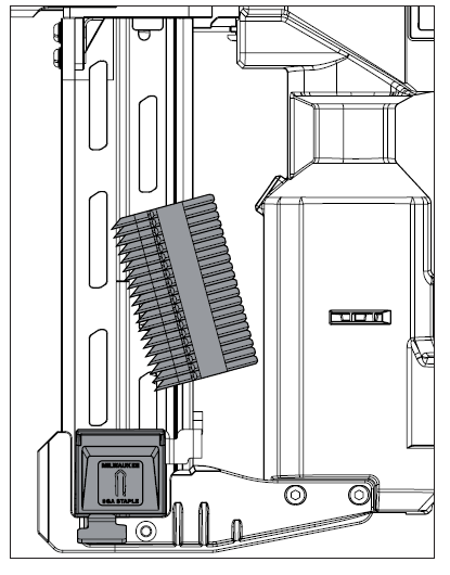 milwaukee 2843-20 M18 Fueltm Utility Fencing Stapler FIG 2