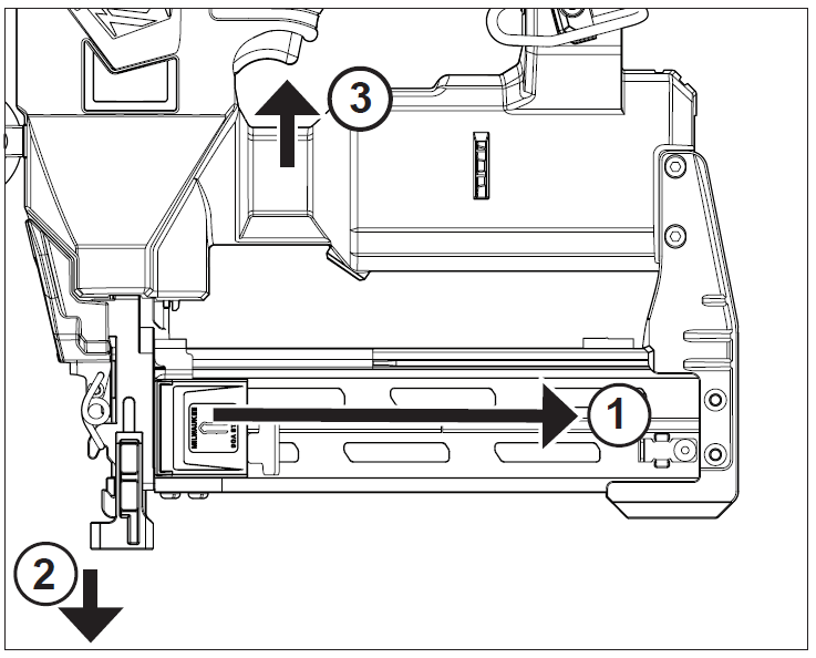 milwaukee 2843-20 M18 Fueltm Utility Fencing Stapler FIG 6