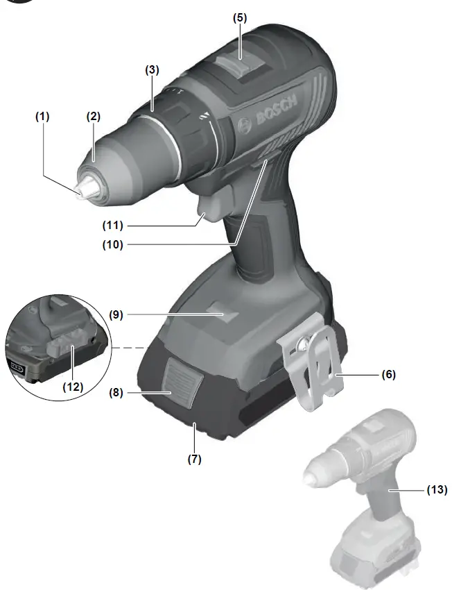BOSCH GSR 18V-50 Cordless Drill or Driver-1