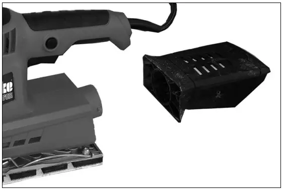 Clarke CON320 Orbital Sander - FITTING THE DUST EXTRACTION FILTER