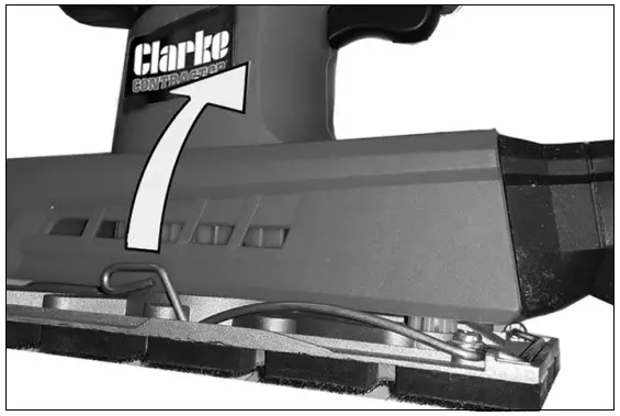 Clarke CON320 Orbital Sander - PLAIN SANDING SHEETS