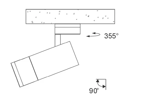 NEMO LIGHTING CAPRI Ceiling Zoom Spot fig 7