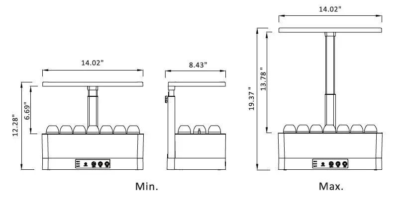 serenelife SLGLF150 Smart Indoor Herb Garden with LED Grow Lights Panel 1