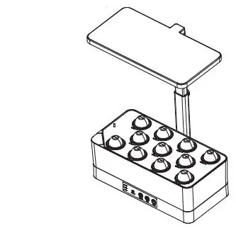 serenelife SLGLF150 Smart Indoor Herb Garden with LED Grow Lights Panel 15