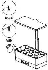 serenelife SLGLF150 Smart Indoor Herb Garden with LED Grow Lights Panel 18