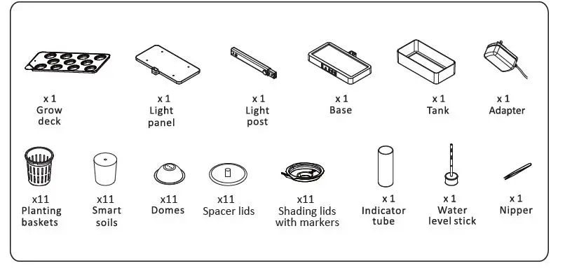 serenelife SLGLF150 Smart Indoor Herb Garden with LED Grow Lights Panel 2