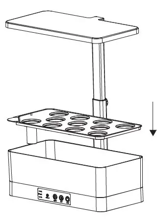 serenelife SLGLF150 Smart Indoor Herb Garden with LED Grow Lights Panel 8
