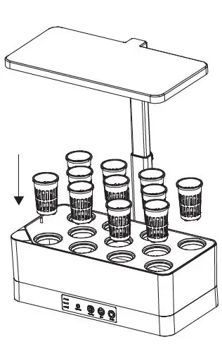 serenelife SLGLF150 Smart Indoor Herb Garden with LED Grow Lights Panel 9