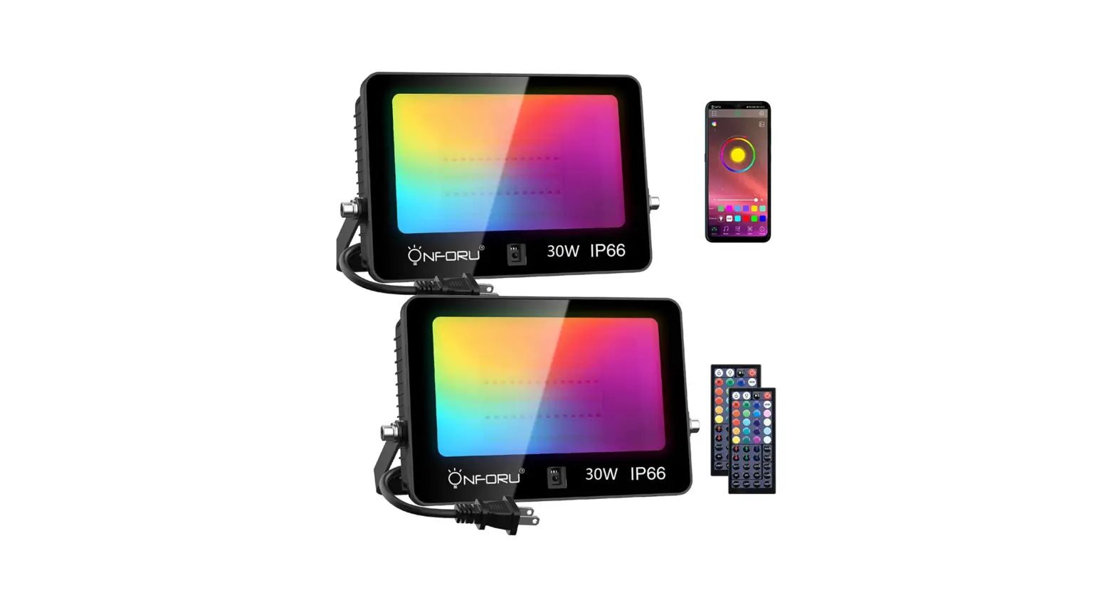 Onforu D30bl Led Rgb Flood Light Instruction Manual