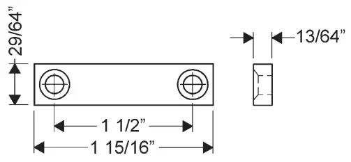 OLYMPUS 100B Deadbolt Cabinet Door Lock 2