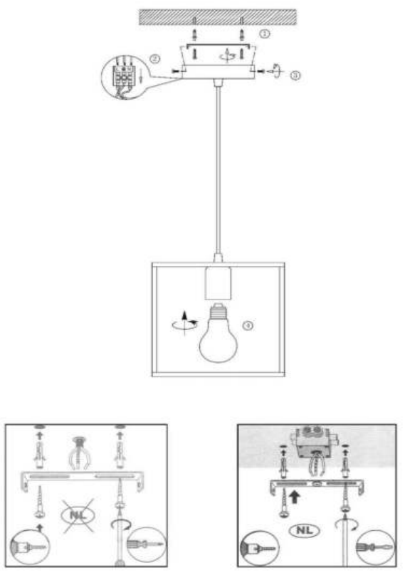 LUCIDE 00424 RUBEN Pendant Lamp - 3