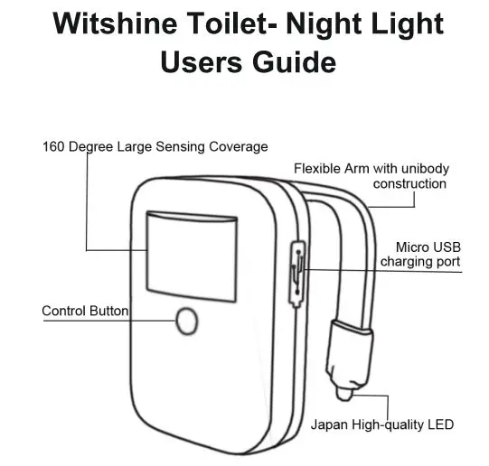 Witshine Toilet-Night Light User Guide
