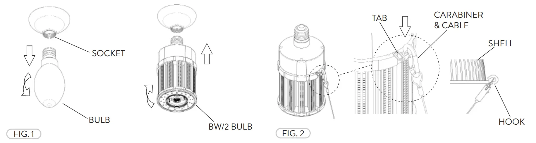 PacLights BW027 BW Series Generation 2 LED Light Bulbs - fig