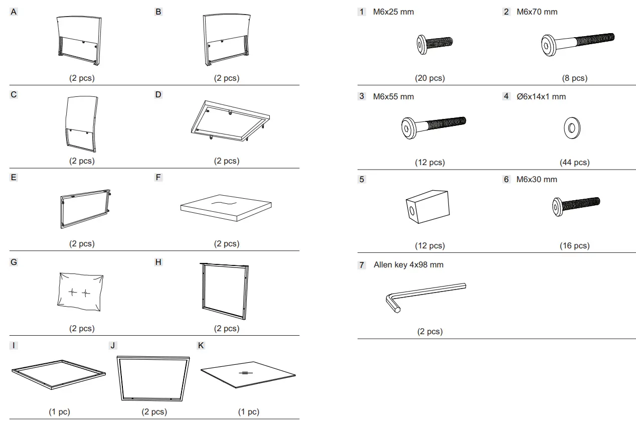 COSTWAY HW68667 3 Pieces Wicker Bistro Sofa Set - 4