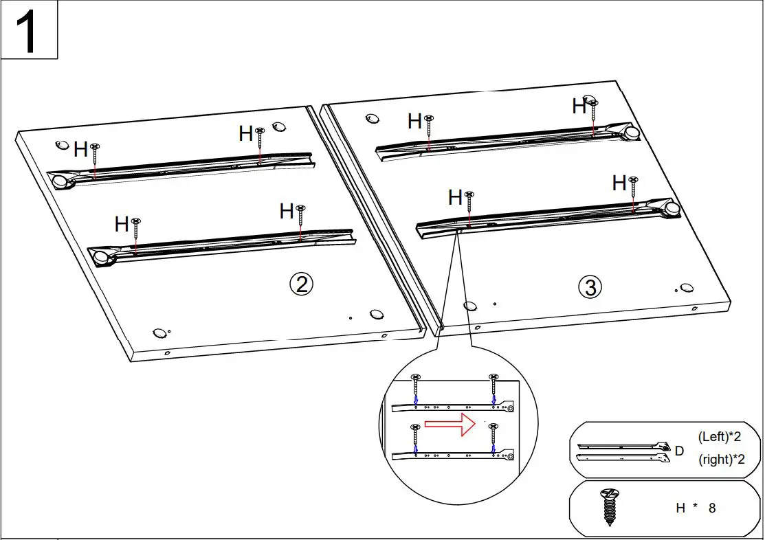 FUFU GAGA DRF-KF020242-01-DD End Table with Drawers Instruction Manual - How to use