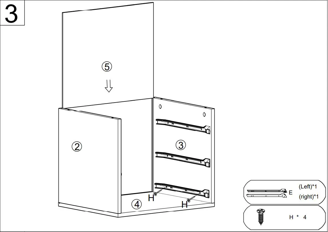 FUFU GAGA DRF-KF020242-01-DD End Table with Drawers Instruction Manual - How to use