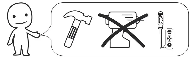 FUFU GAGA DRF-KF020242-01-DD End Table with Drawers Instruction Manual - Need Accessories