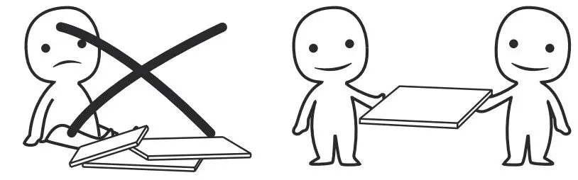 FUFU GAGA DRF-KF020242-01-DD End Table with Drawers Instruction Manual - Need Two adult people