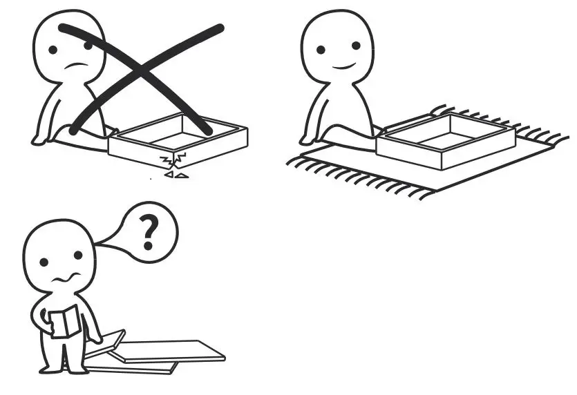 FUFU GAGA DRF-KF020242-01-DD End Table with Drawers Instruction Manual - Set Properly and assemble