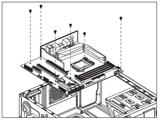 AeroCool CS-105 Mini Tower Case - Motherboard