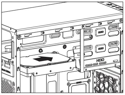 AeroCool CS-105 Mini Tower Case - PSU 4
