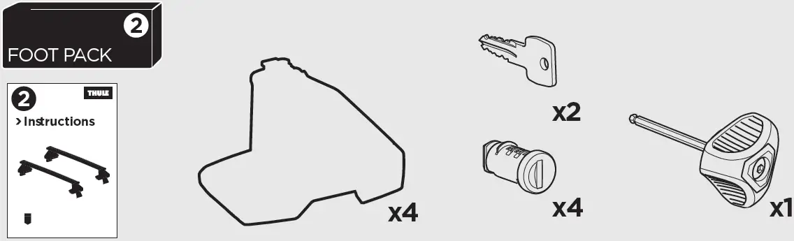 THULE 145301 Custom Fit Kit for Mounting 02