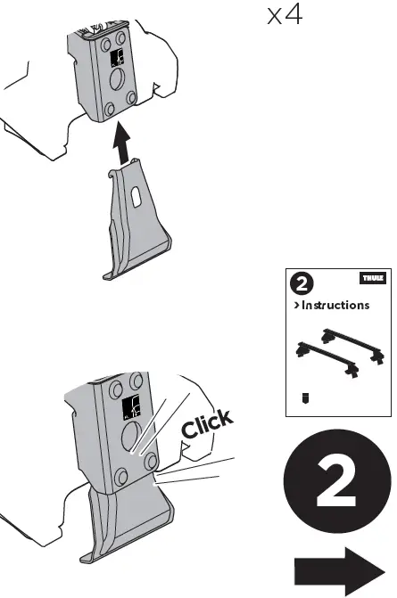 THULE 145301 Custom Fit Kit for Mounting 09