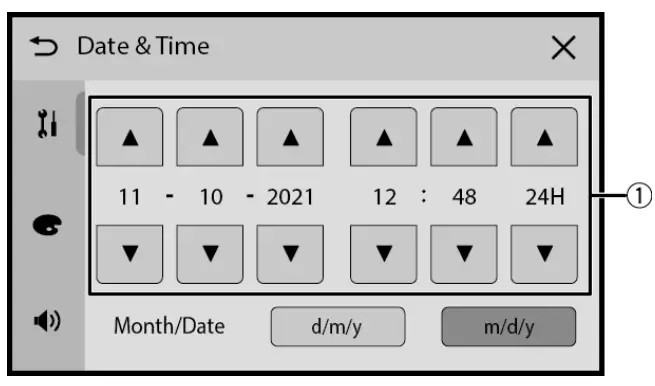 Pioneer DMH A340DAB Car Multimedia Receivers - Adjusting the date and time