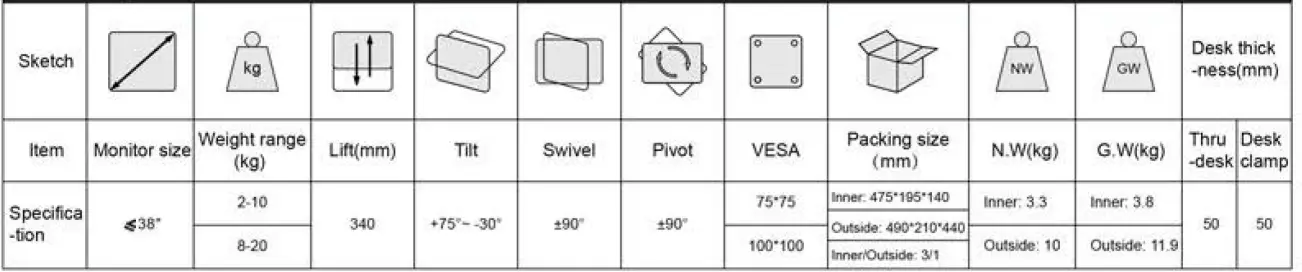 DESKY-BS100-Single-Monitor-Arm-FIG1