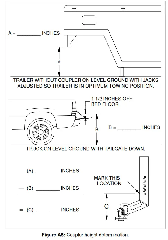 B W TEXA4200 trailer Hitches Turnoverball Extend A Goose Coupler - fig 5