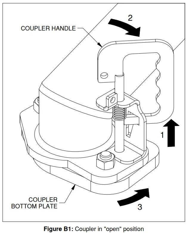 B W TEXA4200 trailer Hitches Turnoverball Extend A Goose Coupler - fig 7