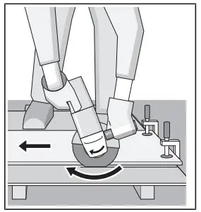 BOSCH GWS 18V-10 Professional Grinder Instructions - Do not attempt to reduce the speed of a cutting disc coming