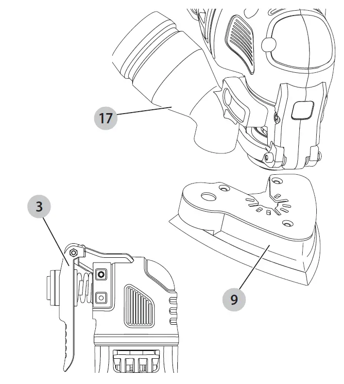 DEWALT DWE315 Oscillating Multi-Tool Kit 17