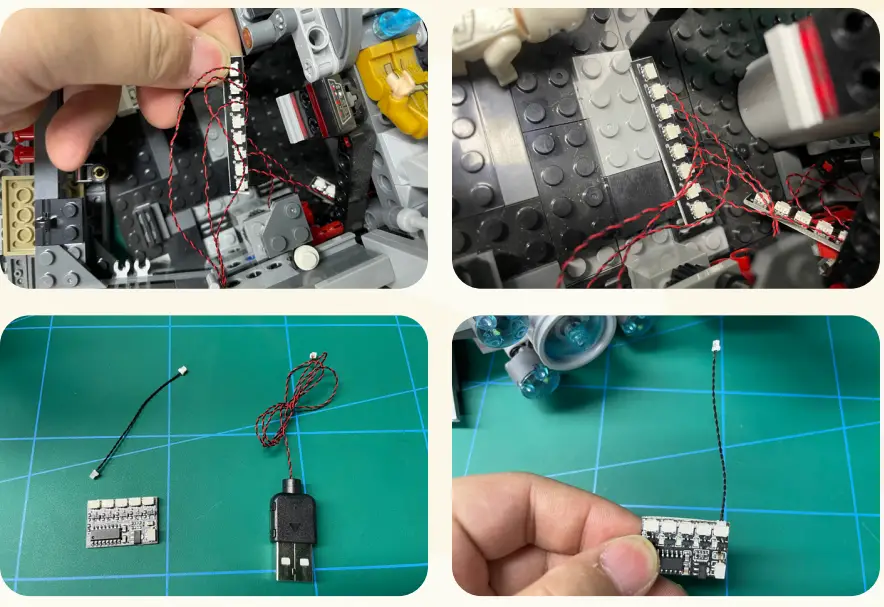 GAME OF BRICKS 75190 Light Kit for First Order Star Destroyer-fig11