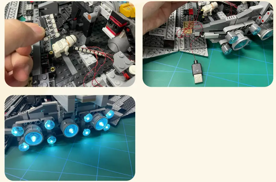 GAME OF BRICKS 75190 Light Kit for First Order Star Destroyer-fig12