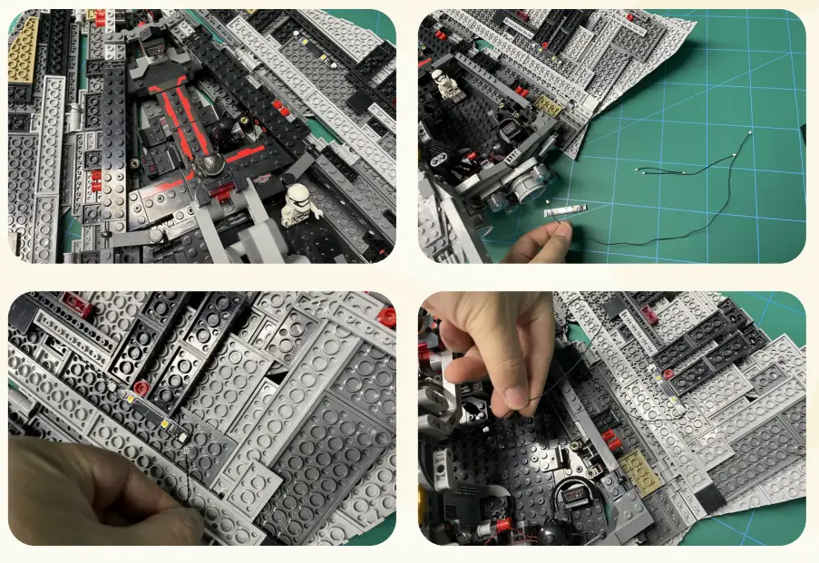GAME OF BRICKS 75190 Light Kit for First Order Star Destroyer-fig17
