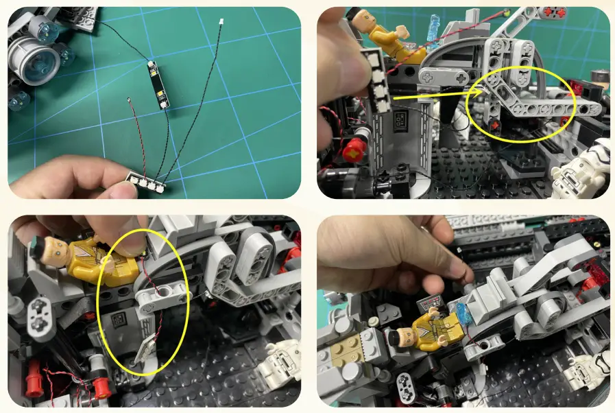 GAME OF BRICKS 75190 Light Kit for First Order Star Destroyer-fig19