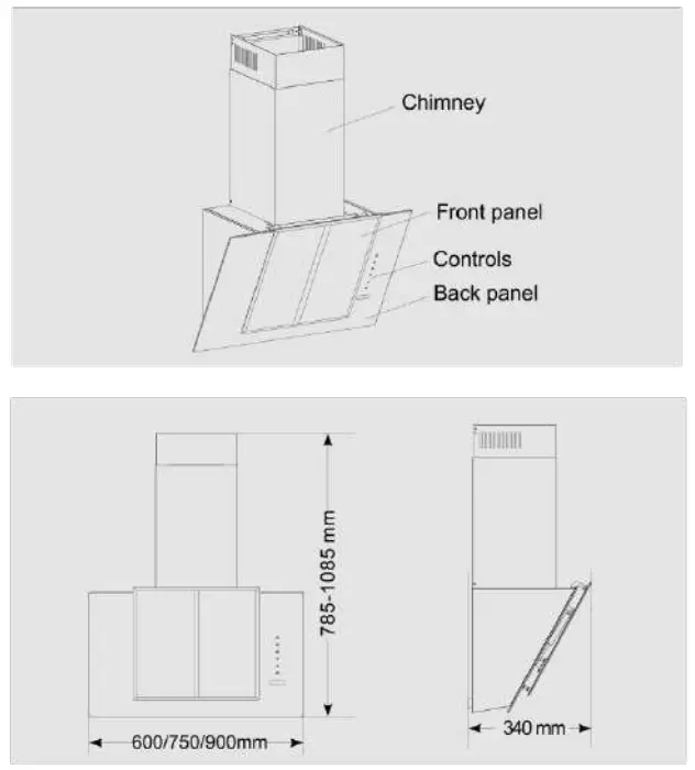 DRIJA Vetro 76 Professional Range Hood - fig 2